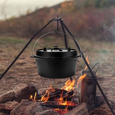 Haearn Bwrw Camping Dutch Pot
